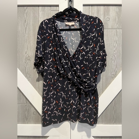 142. Philosophy Crossover Short Sleeve Blouse 3X - Picture 1 of 5